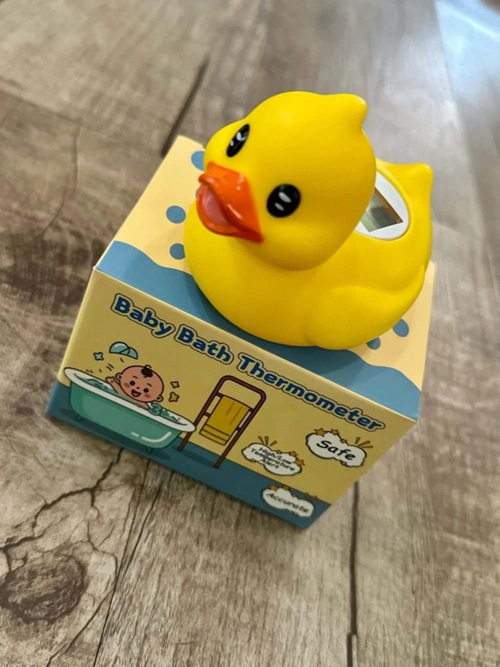 Digital Baby Bath Thermometer Yellow Duck Floating Toy Water Temp Sensor Alarm‎